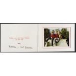 CHARLES, PRINCE OF WALES (1948-) AND DIANA, PRINCESS OF WALES (1961-1997) CHRISTMAS CARD SIGNED IN