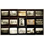 ANGLO-BOER WAR. various GLASS MAGIC LANTERN SLIDES (3.25 x 3.25 inch), c1900 including battles,