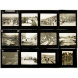 MAGIC LANTERN SLIDES AND GLASS PLATE NEGATIVES, EARLY 20TH CENTURY various subjects to include civil