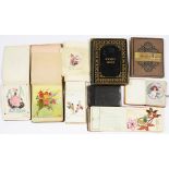THIRTEEN EARLY 19TH C VICTORIAN AND EDWARDIAN COMMONPLACE BOOKS, SKETCHBOOKS AND AN ALBUM OF DRIED