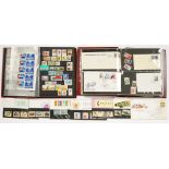 POSTAGE STAMPS. A COLLECTION OF GREAT BRITAIN AND FOREIGN FIRST DAY COVERS AND MINT AND USED