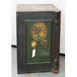 A CYRUS PRICE AND CO WOLVERHAMPTON SAFE, 56CM H, C1900, WITH KEY