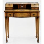 A MAHOGANY CARLTON HOUSE WRITING TABLE, EARLY 20TH C, 92CM H; 84 X 48CM