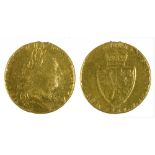 GOLD COIN. GUINEA 1787++WEAR CONSISTENT WITH AGE