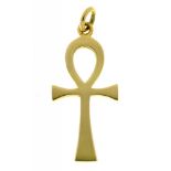 A 9CT GOLD ANKH PENDANT, 2.5G++IN GOOD CONDITION