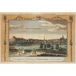 FIVE 18TH AND 19TH C HAND COLOURED ENGRAVINGS AND OTHER PRINTS OF NOTTINGHAM INTEREST, VARIOUS SIZES