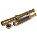 A W. WATSON & SONS WORLD WAR ONE BRASS MARK III SIGHTING TELESCOPE, MAKER'S MARKS, DATE 1917 AND