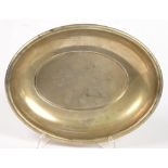 A DUTCH SILVER FRUIT BOWL, 28 CM W, MARKED 833, OTHER MARK RUBBED, 1918, 13OZS 14DWTS++TARNISHED