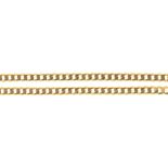 A 9CT GOLD NECKLACE, 46 CM L, 17G++GOOD CONDITION