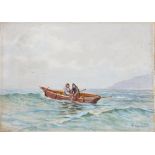 H. SMITHHURST, WAITING FOR THE MACKEREL CORNWALL, CRAB FISHING OFF BENLEIGH DEVON, A PAIR, SIGNED,