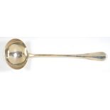 A VICTORIAN SILVER SOUP LADLE, LONDON 1897, 8OZS 9DWTS++GOOD CONDITION