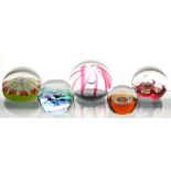 THREE CAITHNESS PAPERWEIGHTS, MAROONED , 254/3000, 7CM DIAM APPROX, MINIATURE ORCHID, J33356. 2.