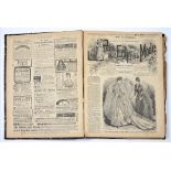 19TH C FASHION. BOUND VOLUME OF LE PETIT ECHO DE LA MODE 1887