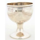 AN EDWARD VII SILVER GOBLET, 11.5 CM H, LONDON 1907, 8OZS