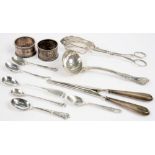 MISCELLANEOUS SILVER FLATWARE, VICTORIAN AND LATER, 12OZS 4DWTS++VARIOUS TARNISHED