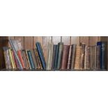 NOTTINGHAM. ONE SHELF OF BOOKS, MAINLY 19TH C, INCLUDING TUC CONGRESS IN NOTTINGHAM 1908, FAULTS AND