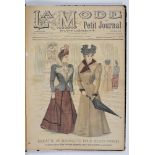 LATE 19TH C FASHION, LA MODE DU PETIT JOURNAL, SUPPLEMENT, 1898, BOUND VOLUME