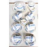 A COALPORT BONE CHINA REVELRY PATTERN TEA SERVICE, PRINTED MARK