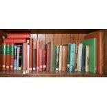 ONE SHELF OF MISCELLANEOUS BOOKS, FISHING, HUNTING, SPORTING INTEREST, 19TH C AND LATER