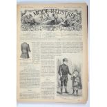 LATE 19TH C FASHION, LA MODE ILLUSTREE JOURNAL DE LA FAMILLE, PARIS, 1892, BOUND VOLUME