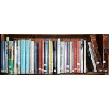 ONE SHELF OF MISCELLANEOUS ART AND ANTIQUE REFERENCE BOOKS