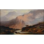 RICHARD MARSDEN, HIGHLAND LANDSCAPE, SIGNED AND DATED 1906, OIL ON CANVAS, 44 X 75CM