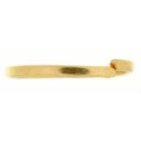 A 22CT GOLD RING, BIRMINGHAM 1859, 1G++SLIGHTLY MISSHAPEN, WITH LIGHT WEAR CONSISTENT WITH AGE