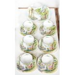 A SHELLEY BONE CHINA WOODLAND PATTERN TEA SERVICE, PRINTED MARKS