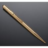 A MABIE, TODD & CO LTD 14CT GOLD FYNE POYNT PROPELLING PENCIL, hallmarked London 1948++Fully