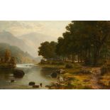 JOHN NESBITT (1831-1904) THE EARN NEAR ST FILLANS signed and dated 1870, oil on canvas laid on