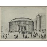 †LAURENCE STEPHEN LOWRY, RA (1887-1976) THE REFERENCE LIBRARY reproduction printed in monochrome,