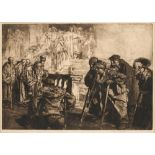 †SIR FRANK BRANGWYN, RA (1867-1956) THE FEAST OF LAZARUS, 1908 etching, signed by the artist in