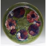 A MOORCROFT ANEMONE BOWL, C1960 17cm diam, impressed marks++Good condition