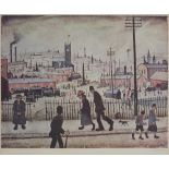 †LAURENCE STEPHEN LOWRY, RA (1887-1976) VIEW OF A TOWN reproduction printed in colour, signed by the