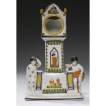 A SUNDERLAND OR 'GARRISON' POTTERY WATCH STAND, DIXON, AUSTIN & CO, C1820-26 in the form of a