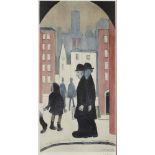 †LAURENCE STEPHEN LOWRY, RA (1887-1976) TWO BROTHERS reproduction printed in colour, signed by the