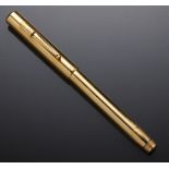 A MABIE, TODD & CO LTD 18CT GOLD SWAN FOUNTAIN PEN engraved L.S.H., hallmarked London 1938++In