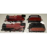 TWO 4-4-0 O-GAUGE ELECTRIC LMS LOCOMOTIVES AND TENDERS