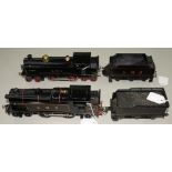 TWO 4-4-4 O-GAUGE ELECTRIC LMS LOCOMOTIVES AND TENDERS