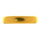 A 22CT GOLD WEDDING RING, 5.5G, SIZE L++GENERAL WEAR CONSISTENT WITH AGE