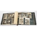 AN ALBUM OF PHOTOGRAPHS FROM PALESTINE, C1950 IN AN EMBOSSED LEATHER ALBUM