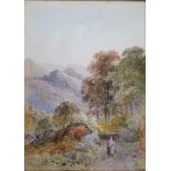 J. RENSHAW, EASEDALE TARN NEAR GRASMERE, SIGNED, WATERCOLOUR, 37 X 26CM