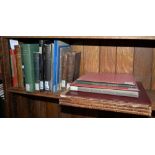 ONE SHELF OF MISCELLANEOUS BOOKS AND BINDINGS, 18TH C AND LATER