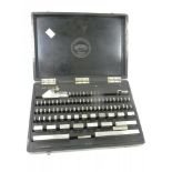 A CASED SET OF PRECISION MATRIX GAUGE BLOCKS BY COVENTRY GAUGE & TOOL CO LTD