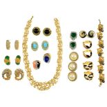 A COLLECTION OF COSTUME JEWELLERY BY D'ORLAN, MONET, KENNETH J. LANE, DAVID HILL, DONALD STANNARD,