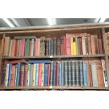 SIX SHELVES OF MISCELLANEOUS BOOKS, INCLUDING ENGLISH LITERATURE, ETC