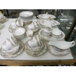 A ROYAL DOULTON BONE CHINA CANTON PATTERN DINNER SERVICE, PRINTED MARK