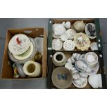 MISCELLANEOUS CERAMICS, INCLUDING PARAGON COUNTRY LANE PART TEA SET, ETC