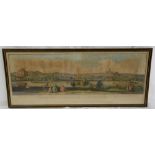 AFTER S & N BUCK, SOUTH VIEW OF NOTTINGHAM FROM THE RIVER RYE HILLS IN 1741, A 19TH C LITHOGRAPH