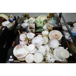 MISCELLANEOUS CERAMICS AND TEAWARE, INCLUDING ROYAL ALBERT, RICHMOND, POOLE, ETC